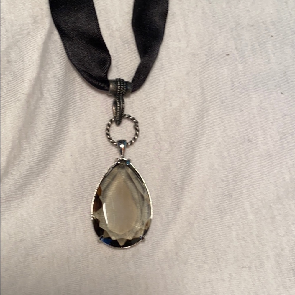 Necklace with ribbon